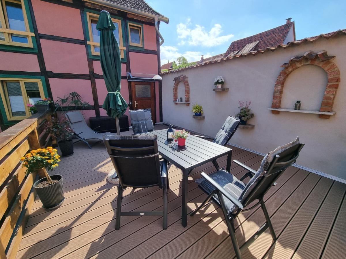 Ferienwohnung Goldstr.7 Quedlinburg Bagian luar foto